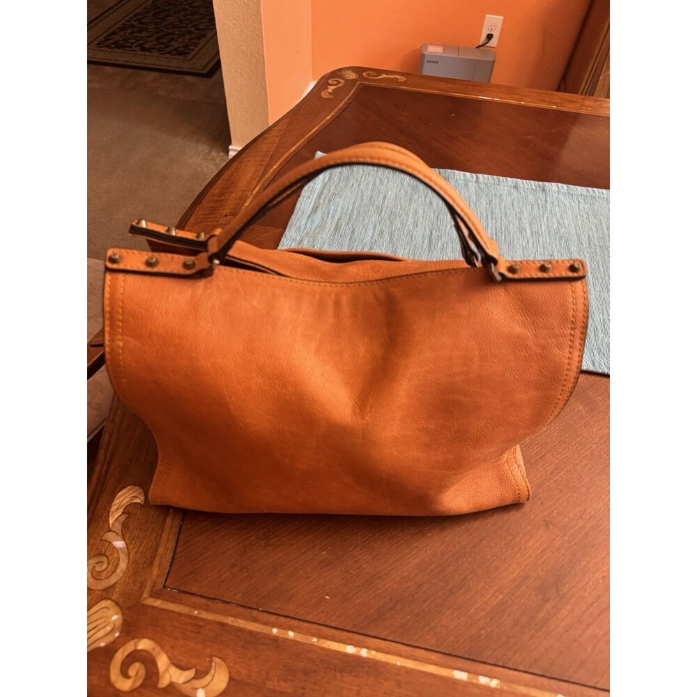 C & C California Leather Bag Satchel Crossbody Tote Womens Bag British Tan - Picture 9 of 16